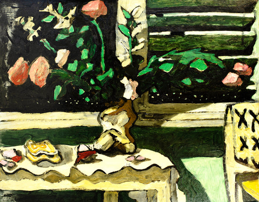 Floral Still Life at Window