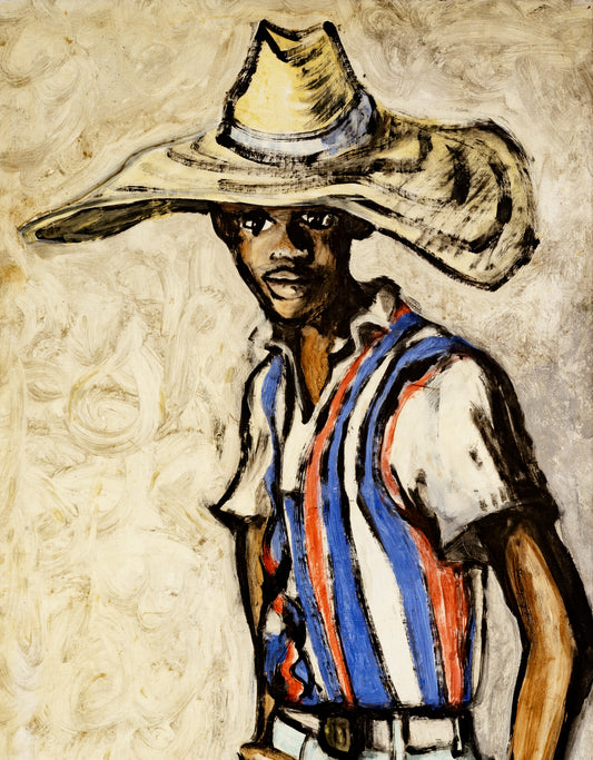 Boy in Red, White, and Blue Shirt